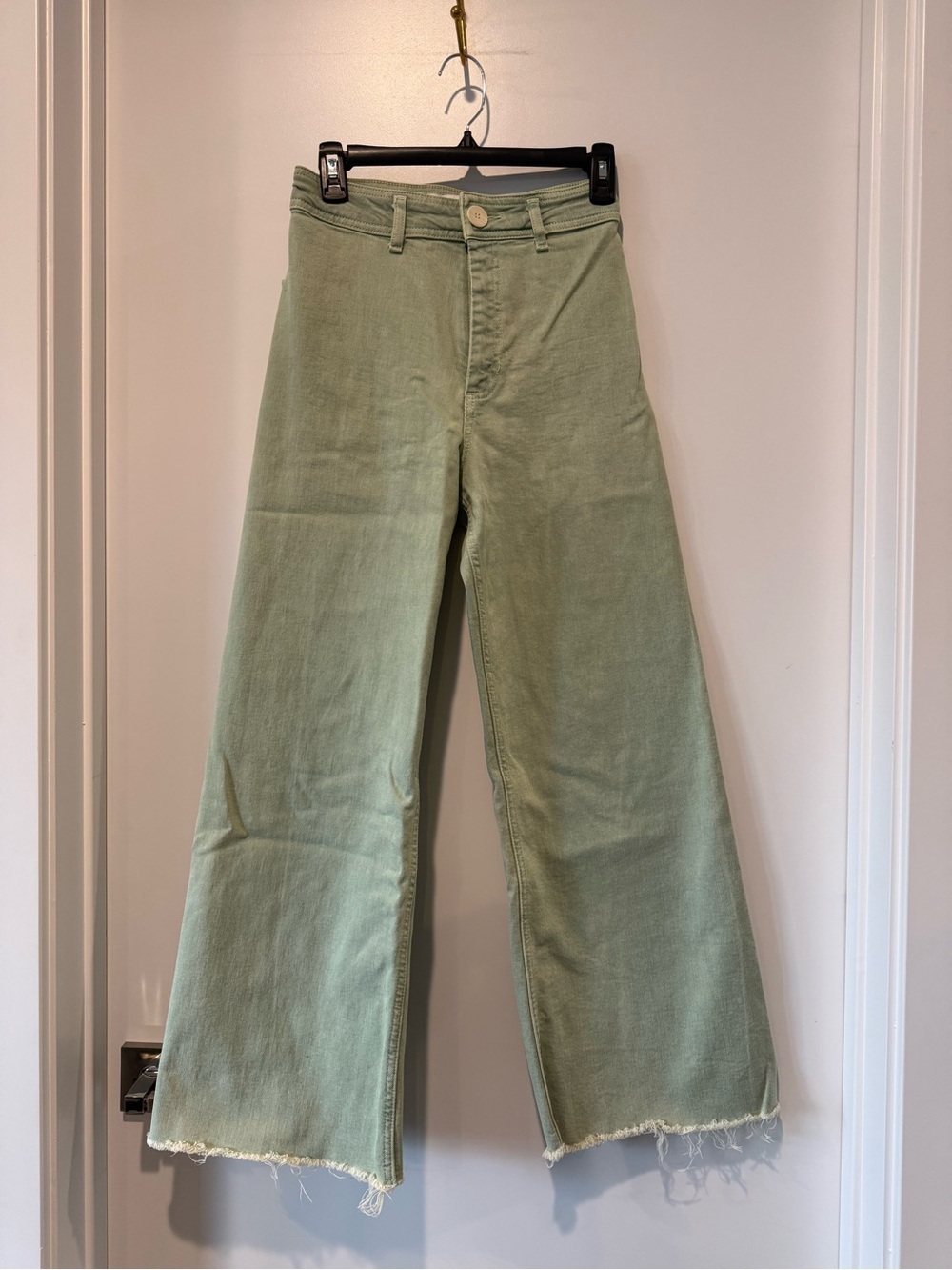 Zara The Marine Straight Wide Leg Pant